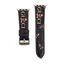 gucci ミッキー アップルウォッチバンド 革 耐腐食性 適用Apple watch Series 2/3/4/5/6 スライド式スマートウォッチバンド グッチ オシャレ男女兼用