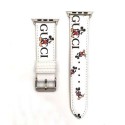 gucci ミッキー アップルウォッチバンド 革 耐腐食性 適用Apple watch Series 2/3/4/5/6 スライド式スマートウォッチバンド グッチ オシャレ男女兼用