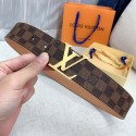 流行り ハイブランド LV カジュアル 牛革 ロゴ付き メンズベルト 誕生日プレゼント ビジネス オシャレ 太さ 4.0cm 上司へのプレゼント 欧米風 ルイビトン ベルト ファッションベルト 綺麗