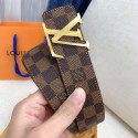 流行り ハイブランド LV カジュアル 牛革 ロゴ付き メンズベルト 誕生日プレゼント ビジネス オシャレ 太さ 4.0cm 上司へのプレゼント 欧米風 ルイビトン ベルト ファッションベルト 綺麗