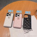 シャネルブランドiphone15ケースchanel ソフトレザー製 iphone15/14pro max/14plusケース カードポケット付きiPhone13/13pro maxカバー 女性愛用