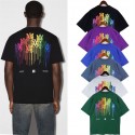 アミリ tシャツ潮流個性人気男女向けカジュアルティシャツ短袖コットン
