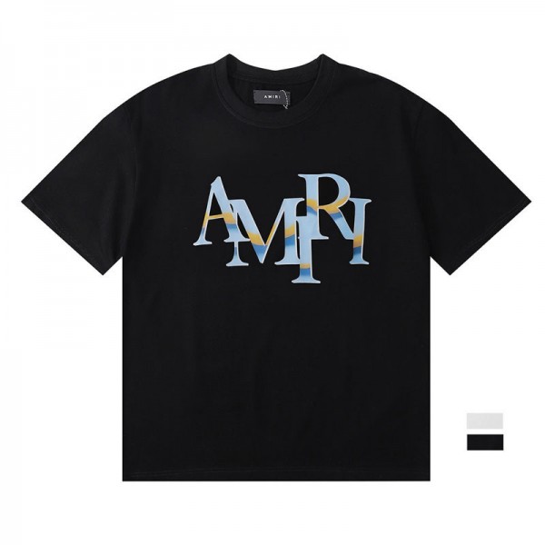 アミリ tシャツ個性潮流カジュアルティシャツ短袖コットン
