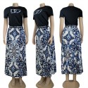 D&G tシャツロングスカートセット潮流ファッション