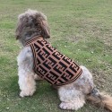 フェンディ/FENDI 犬服夏服薄手チョッキ式タイダイチョッキ薄手チョッキ猫毛抜け防止通気性中小型英セーター