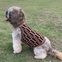 フェンディ/FENDI 犬服夏服薄手チョッキ式タイダイチョッキ薄手チョッキ猫毛抜け防止通気性中小型英セーター
