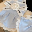 シャネル/Chanel 小香風猫犬服夏の薄手可愛いリボンペットベストキャミソールプリンセススカート