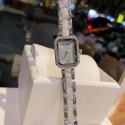 シャネル/Chanel  新しい角砂糖時計 ドリル式長方形セラミック時計 夏の防水石英時計