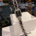 シャネル/Chanel  新しい角砂糖時計 ドリル式長方形セラミック時計 夏の防水石英時計