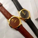 グッチgucci クォーツ 革リストバンド シンプル防水時計