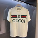 2024新型グッチ純綿半袖Tシャツ男女カップルカジュアルゆったりファッション