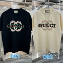 グッチ2024半袖カジュアルゆったり版GGプリント男女Tシャツトレンドカップルコットン半袖