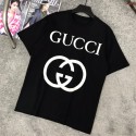 夏のラウンドネック新型GUCCIプリント半袖Tシャツグッチ男女カジュアルゆる純綿カップル同モデル