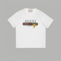 グッチサマーラッシュブランド新作コットンクラシック半袖Tシャツ男女プリントカップルゆったりカジュアルラウンドネックGGアルファベット