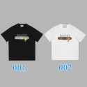 グッチサマーラッシュブランド新作コットンクラシック半袖Tシャツ男女プリントカップルゆったりカジュアルラウンドネックGGアルファベット