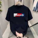 2024新型adidasアルファベットクルーネック半袖コットンプリントTシャツゆったり男女夏半袖