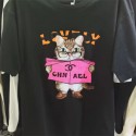 新型シャネル可愛い赤クマ半袖プリントコットンchanelゆったりトレンディTシャツ男女の半袖百合