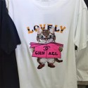 新型シャネル可愛い赤クマ半袖プリントコットンchanelゆったりトレンディTシャツ男女の半袖百合
