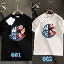 2024カップル新型モンクレール半袖コットン男女カジュアル Moncler夏の丸首プリントトレンドTシャツトップス