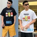 2024新型Balenciaga純綿夏の半袖プリント男女カップルカジュアルゆったりTシャツクルーネックトップス
