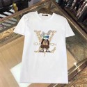 LV新型ウサギTシャツ半袖ファッション男女同型カジュアル高品質プリント韓国版