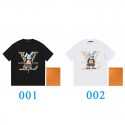 LV新型ウサギTシャツ半袖ファッション男女同型カジュアル高品質プリント韓国版