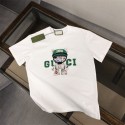 2024新型グッチ夏のコットントレンドキャラクターカジュアルプリントGUCCI男女カップル半袖Tシャツ