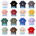2024新型グッチ純綿半袖Tシャツ男女カップルカジュアルゆったりファッション クラシックプリント