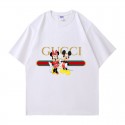 グッチ&ディズニーランド 純綿半袖Tシャツ男女カップルカジュアルゆったりファッション Disneyミッキーとミニー