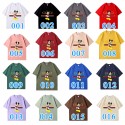 ディズニー/Disney ミッキー&グッチ純綿半袖Tシャツ男女カップルカジュアルゆったりファッション 