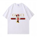 2024新型グッチ&ディズニー純綿半袖Tシャツ男女カップルカジュアルゆったりファッション ミニー