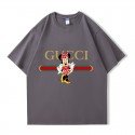 2024新型グッチ&ディズニー純綿半袖Tシャツ男女カップルカジュアルゆったりファッション ミニー