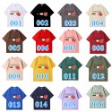新型グッチ純綿半袖Tシャツ男女カップルカジュアルゆったりファッション アップルプリント