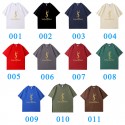 2024新型イブサンローラン/YSL 純綿半袖Tシャツ男女カップルカジュアルゆったりファッション