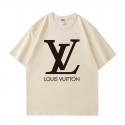ルイ ヴィトン/LV 純綿半袖Tシャツ男女カップルカジュアルゆったりファッション 定番ロゴプリント