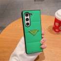 スタイリッシュなプラダ風galaxy Z Fold 3/4/5/6スマホケース プラダ/Pradaトレンド個性保護カバー