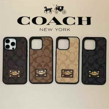 COACH クラシックモチーフ iPhone ケース iPhone12/13/14/15/16/17 対応