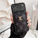 マルチブランド風のカードポケット付きlv iPhone 17スマホケース gucci iphone16ケース、ファッションで実用的な保護ケース