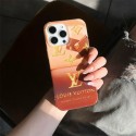 LV 風グラデーション高級感 iPhone15 16ケース、ファッションと実用を両立したスタイリッシュ保護アイテム