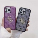 GUESS 風モノグラム高級感 iPhone 14 15 16 17 Pro Max ケース、ファッションと実用を両立したスタイリッシュ保護アイテム