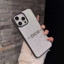 Dior 風グリッターモノグラム iPhone17 16 スマホケース 高級感ファッション保護アイテム