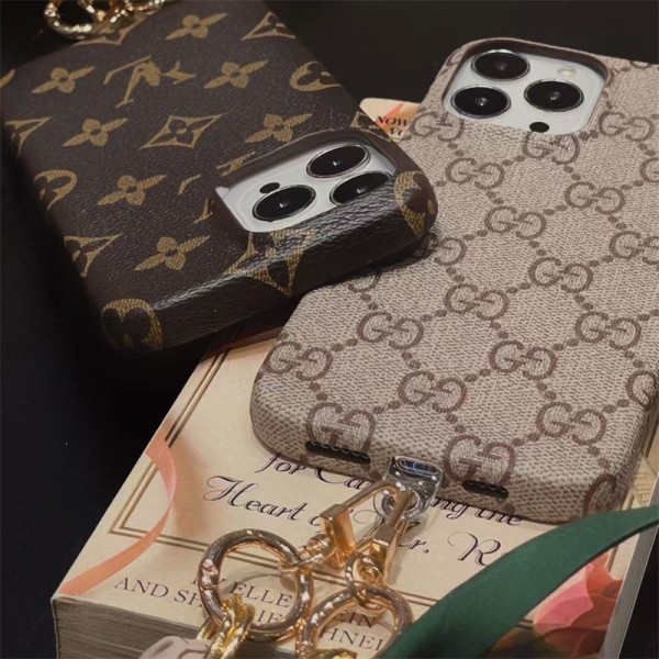 LV・Gucci 風ブランドモノグラム iPhone17 16 スマホiphone15ケース 高級感ファッション保護アイテム