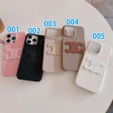 セリーヌ風 CC ロゴレザー多色 iPhone17 16 15 スマホケース 高級感ファッション保護アイテム