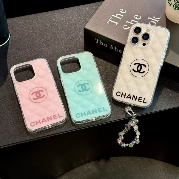 シャネル風クォイルステッチ多色 iPhone16 15 14 スマホケース 高級感ファッション保護アイテム