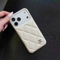シャネル風クォイルステッチ多色 iPhone17 11 16 スマホケース クラシックなラグジュアリーと柔らかなカラーを両立した保護アイテム
