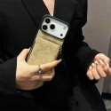 Coach 風モノグラムジッパーカードポケット付き多機能 iPhone17 11 スマホケース galaxy s25 s24 s23高級感と実用性を融合したファッションアイテム