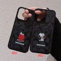 Coach×Snoopy コラボモノグラムカードポケット付き iPhone7 - 17 スマホケース 可愛らしさと高級感を融合したファッションアイテム