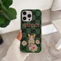 Gucci 風モノグラムエンブレム付き多デザイン iPhone17 16 15 14スマホケース 高級感と可愛らしさを融合したファッションアイテム